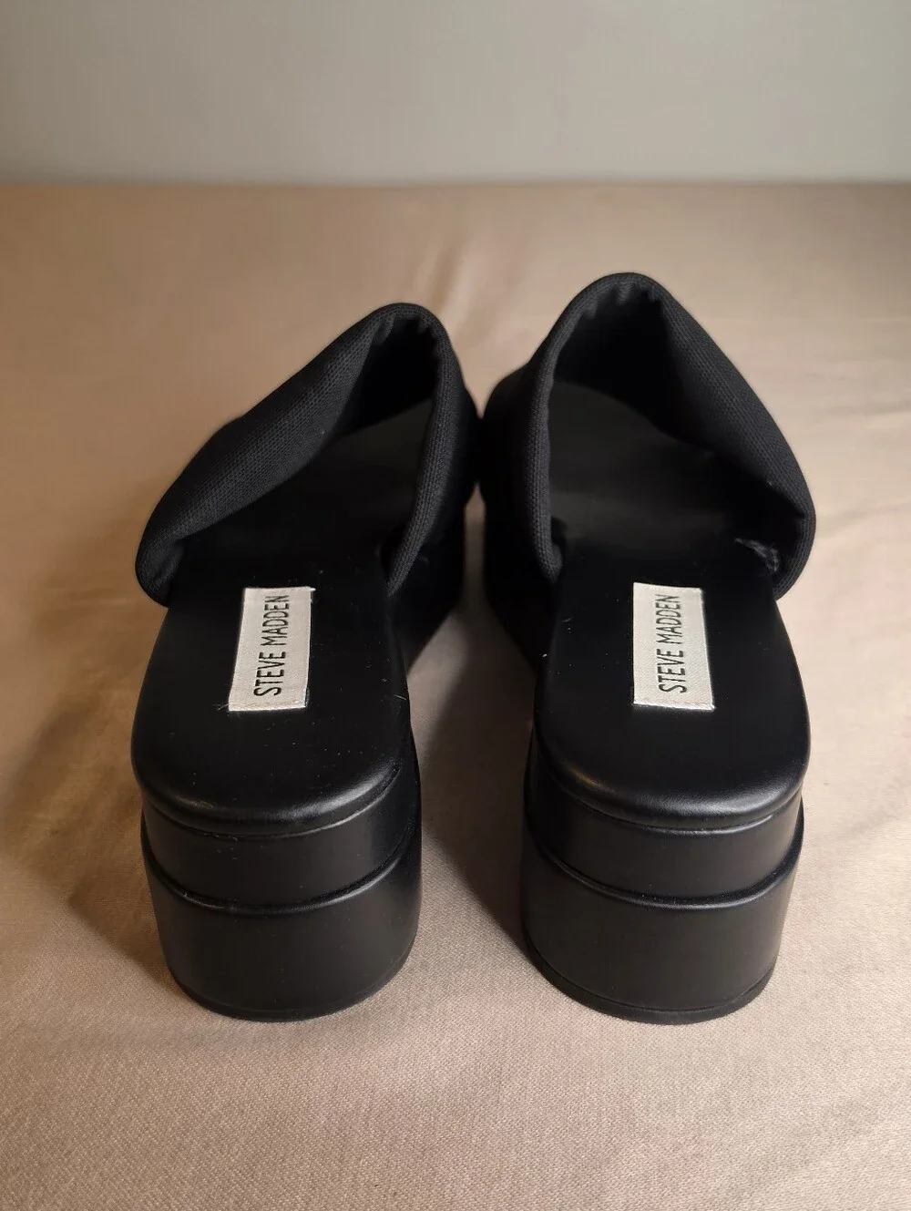 Steve Madden Slinky Women's Black Platform Slide Sandals 8M